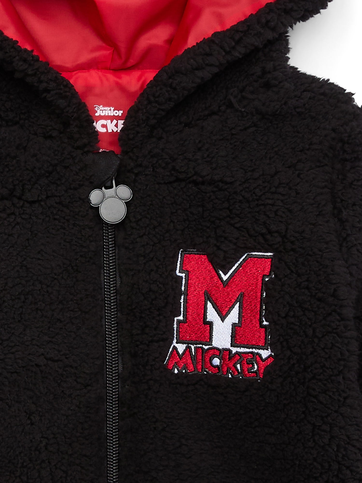 Mickey Mouse Toddler Boys Plush Fleece Full-Zip Cosplay Hoodie, Sizes 12M-5T