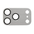 thumbnail image 2 of For iPhone 17 Pro Max Camera Lens Protector Brushed Integrated Metal Tempered Glass Lens Film - Silv, 2 of 5