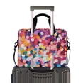 thumbnail image 2 of FORMRS 16" Laptop Bag Carrying Sleeve Case with Handle Travel Shoulder Briefcase, Black Colorful Circles, 2 of 8