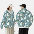 thumbnail image 4 of Gaeub Snowflake Scarf Snowman Men's and Women's UPF 50+ Long-Sleeved Sun Protection Clothing, Fishing Shirt Long Sleeve Zip-Medium, 4 of 7