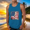 thumbnail image 2 of Camiseta para Hombres Hombres Moda Casual Verano Solto Chaleco Deportivo Cuello Redondo Camiseta, 2 of 7
