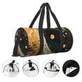 thumbnail image 3 of Fotbe Abstract Gold Floral Galaxy Bolsa Deportiva de Lona Plegable con Estampado, Bolsa de Gimnasio con Bolsillo Seco/Húmedo, Bolsa de Viaje Ultraligera de Gran Capacidad, 3 of 6