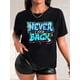 thumbnail image 1 of Camiseta de verano para mujer manga corta, cómoda, para vacaciones y oficinaCreative Colorful Art Letter Print Black Women'S Casual Fashion Top, Crew Neck Short Sleeve T-shirt, Polyester Medium Stre, 1 of 8