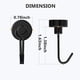 thumbnail image 2 of Gancho Haomacro resistente con imanes fuertes para el hogar, refrigerador, parrilla, cocina y llavero, negro, multiusos, paquete de 6, 2 of 6
