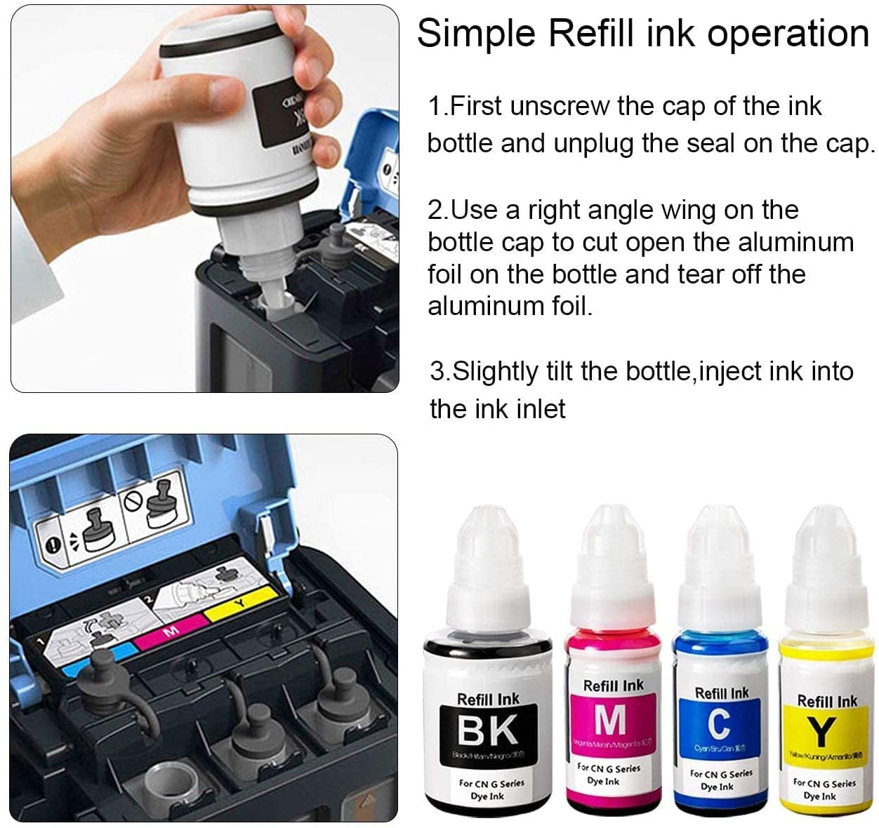 Refill Ink for Epson T-Series & EcoTank & Expression & WorkForce [Upgr –  printers-jack