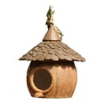 thumbnail image 2 of Casa para pájaros colgante, refugio para pájaros, regalos versátiles, de Pájaro decorativa, caja de cría de aves para Patio, pinzón, jardín Forma de coco, 2 of 8
