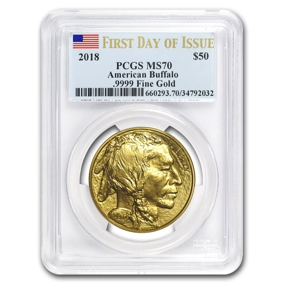 2018 1 oz Gold Buffalo MS-70 PCGS (First Day of Issue)