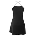 thumbnail image 5 of Women’s Ribbed Swimsuits Swim Dress Adjustable Straps Bathing Suit With Pockets Nylon Spandex For Tropical Vacations, 5 of 5