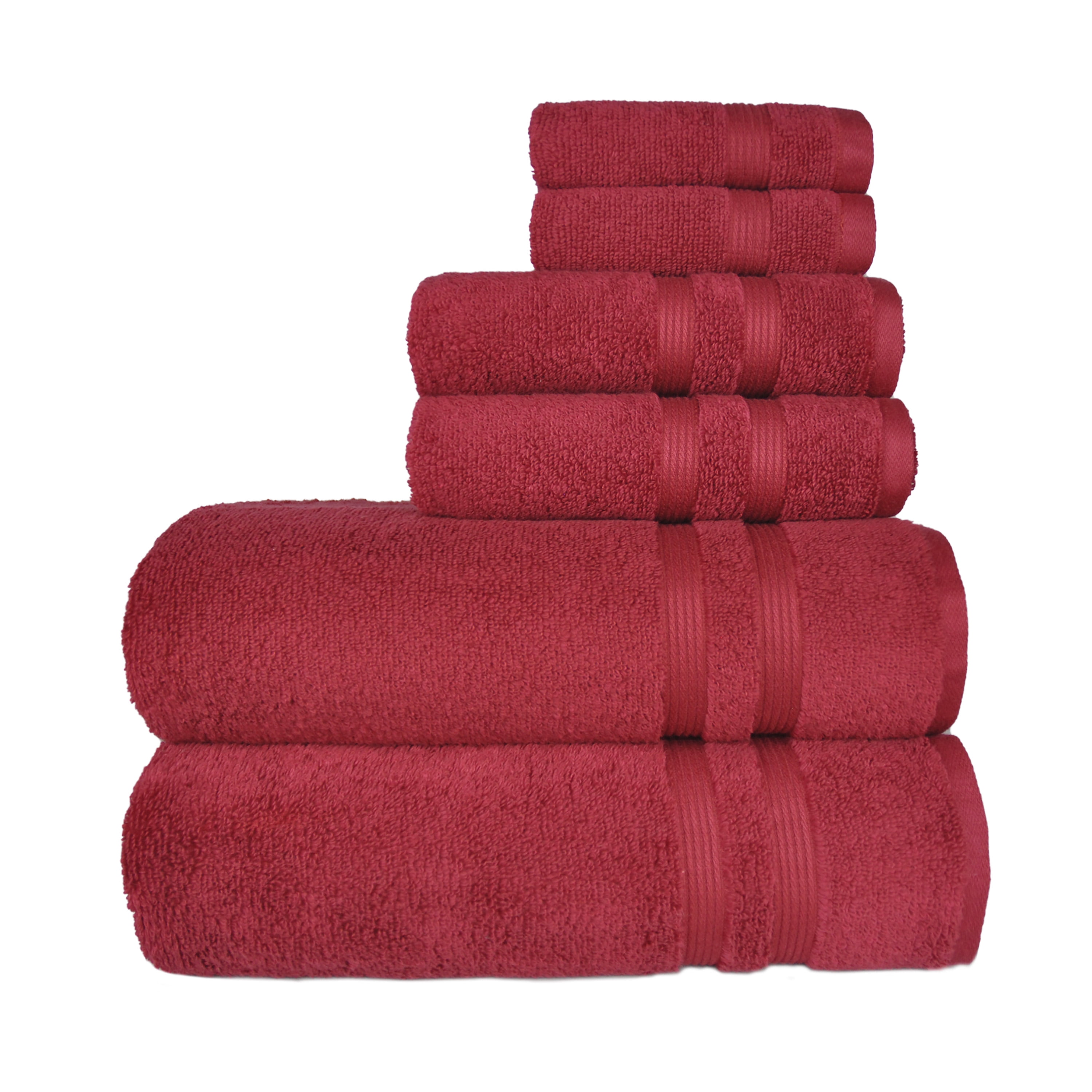 Mainstays 4-Pack 16”x26” Woven Kitchen Towel Set, Red Sedona 