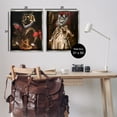 thumbnail image 4 of Stupell Industries Royal Garb Dog & Cat Novelty & Humor Painting Gray Floater Framed Canvas Art Print Wall Art, 31 x 25, Set of 2, 4 of 10
