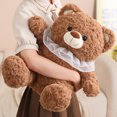 thumbnail image 5 of Oso Kawaii con bufanda de encaje, juguetes de peluche suaves y encantadores, almohada de peluche, regalos de cumpleaños y San Valentín, 35-60cm, nuevo, 5 of 5