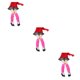 thumbnail image 1 of Sonducket Paquete de 2 calcetines hasta el muslo calentadores de piernas para diario fiesta de Halloween fucsia Fucsia 3Conjunto, 1 of 6