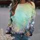 thumbnail image 2 of Sudadera estampada con cuello redondo y manga larga para mujer a la moda Fridja bvmnju607, 2 of 5