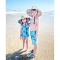 thumbnail image 6 of Millie Loves Lily Female Turquoise Tie-Dye Turtle Ruffle-Accent One-Piece Swimsuit, Size 2-10, 6 of 6