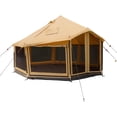 thumbnail image 2 of WHITEDUCK Altimus Canvas Tent With Stove Jack , Waterproof, 4 Season Luxury Camping and Glamping Tent Outdoor (Sandstone Beige, Fire Water Repellent, 14'), 2 of 6