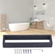 thumbnail image 5 of Ratina de Toallas, Soporte de Toallas de Acero de Acero Negro Mate de Acero Negro Con Cepillado Ambiental Montado En la Pared Para Baño Para Baño Para Cocina para Casa, 5 of 7