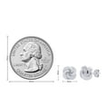 thumbnail image 7 of 14K White Gold Plated 925 Sterling Silver Post Love Knot Stud Earrings | Earrings for Her women Birthday Valentine's day, 7 of 7