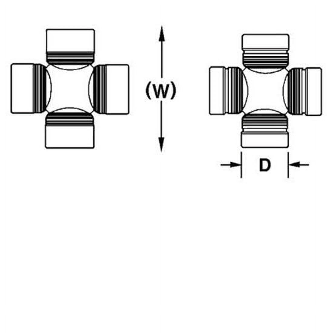Speedway Motors 1310/1330 Series Fits Chevy to Ford U-Joint, Forged Steel U-Joints Include Outside Retaining Clips and Grease Zerk, 1-1/16 Inch O.D., 3-7/32 Inch Width