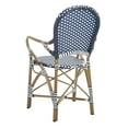 thumbnail image 6 of Safavieh Hooper Outdoor Stacking Arm Chair, Set of 2 - Navy/White, 6 of 14