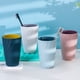 thumbnail image 5 of Vaso de baño irrompible para enjuague dental, suave y fácil de agarrar, organizador de cepillos de dientes para adolescentes, niños y niños, color blanco, 5 of 5