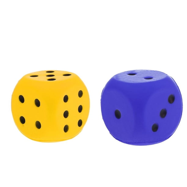 2 Dados de Esponja, Dados de Espuma con Puntos, Dados para Jugar a Los Dados para Enseñar, Rompecabezas, Juguetes de Entretenimiento para Niños (amari Macarena Dados de esponja