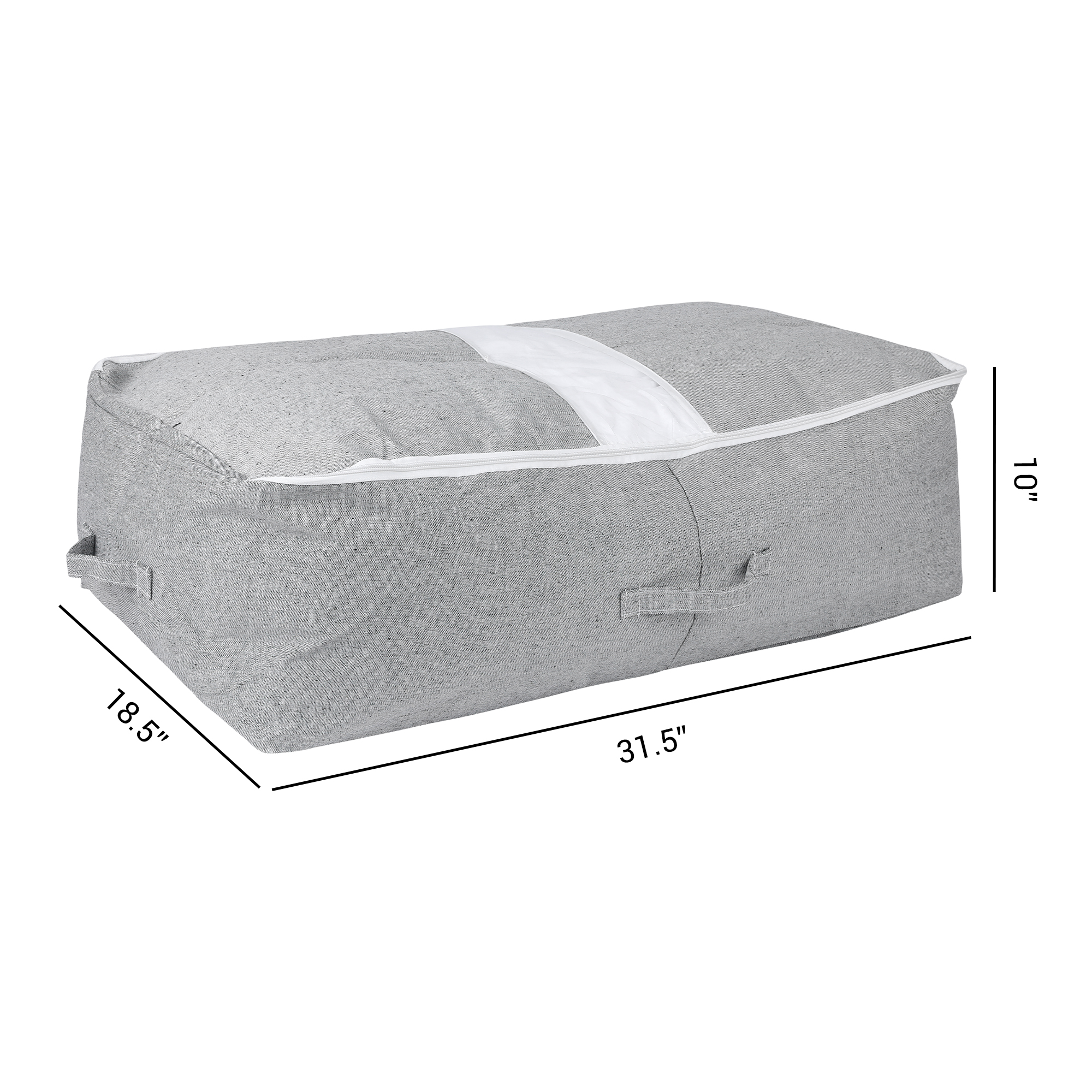 Unique Bargains 1 Pack Clothes Storage Bags Moving Bags Grey 31*19*10in