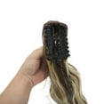 thumbnail image 5 of Unique Bargains 1 Pc Inward-curling Wig Hair Clips for Hair Extension 23.62" Length Beige Brown, 5 of 6