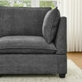 thumbnail image 6 of Chenille Fabric Upholstered Sofa Set with 3-Seater and Loveseat, Plush Seat & Back Cushions for Modern Living Room, Soft Gray Furniture, 6 of 9