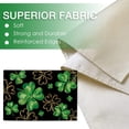 thumbnail image 3 of St Patricks Day Shamrock Placemats Set of 4, Black Gold Lucky Clover Dining Table Place Mats, Irish Spring Kitchen Decor Home Decoration 12 x 18 Inch, 3 of 6