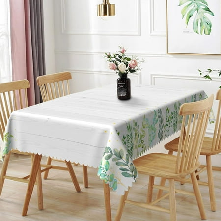 

Uorbeay Tropical Palm Leaves Tablecloth Summer Green Leaves Reusable Table Cloth Waterproof Rectangle Table Cover for Dining Room Safari Jungle Baby Shower Birthday Hawaiian Party
