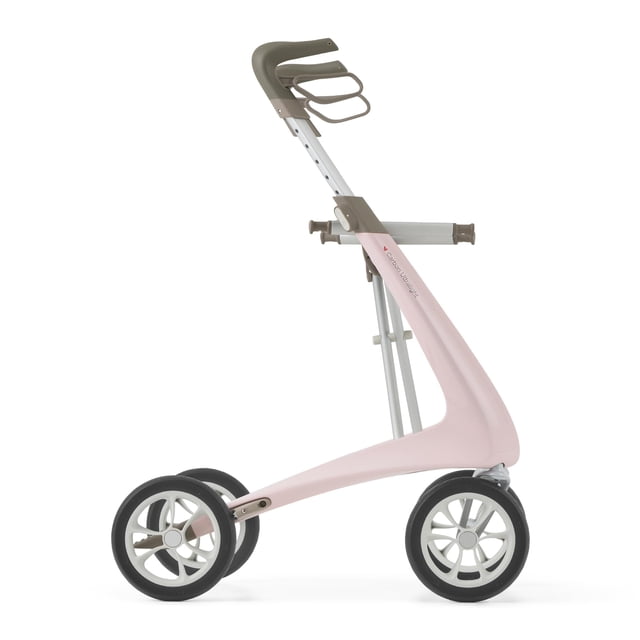 Andador ultraligero de carbono byACRE - Andador para adultos de 4,8 kg con 4 ruedas y asiento - Andador ligero con asiento y ruedas - Andador plegable con ruedas y asiento - Andador para adultos