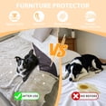 thumbnail image 5 of Pawsse Waterproof Pet Blanket, Pee Urine Proof Dog Blanket Cover for Couch Bed Furniture Protector, Liquid Proof Blanket for Small Medium Dogs, Brown/Tuape, 50” x 60”., 5 of 7