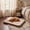 Brown, variant on Woven Fabric Pet Mat Scratch Resistant Pull Proof Washable All Seasons Quilted Padding Non Slip for Cats Small Dogs Crate Floor Furniture