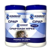 CPAP Mask Cleaning Wipes (150 Count, 2-75 count canisters), Unscented & Lint-Free Cleaning for CPAP & BIPAP Machines