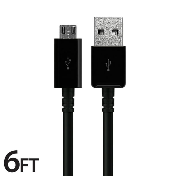 USB Cable Android 6FT, USB to Micro USB Cables High-Speed USB2.0 Sync and Charging Cables Samsung Galaxy S7 Edge/S6/S5/S4, Note 5/4/3HTC, Xbox, PS4, Nexus, MP3, Tablet and More -