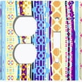 thumbnail image 4 of Metal Light Switch Plate Cover Colorful Ethnic Aztec Tribal Art Pattern SFR066, 4 of 13