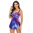 thumbnail image 1 of HAWEE Womens Plus Size Swimsuits Swimwear Bathing Suit Two Piece Tankini Floral Print, 1 of 3