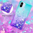 thumbnail image 4 of Funda para Xiaomi Redmi A1/ Redmi A1 Plus Transparente con Brillos Carcasa Protectora Antigolpes con Glitter Brillante, 4 of 5