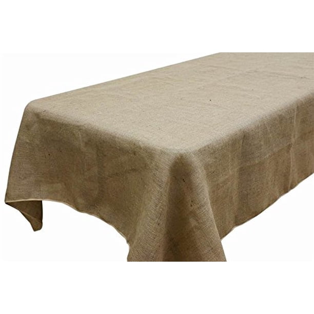 Ak Trading Co 60 X 144 Inch Rectangle Rustic Burlap Tablecloth Natural Made In Usa Walmart Com Walmart Com