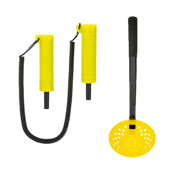 Ice Fishing Skimmer Scoop, Ice Skimmer, Ice Fishing Scooper Retractable Ice Picks Fishing Gear Set for Scooping Out Ice
