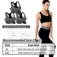 thumbnail image 5 of Syenll 3 Pack Racerback Sports Bras, Seamless High Impact Bra with Pad for Women Yoga Gym Workout Fitness, XL Size (Gray), 5 of 8