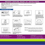 ProSoft Denture Reliner 4 Relines for Loose Dentures, Soft Denture Reline Kit that Tightens and Cushions with Comfort