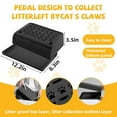 thumbnail image 5 of Cat Litter Box Ramp with Filter Function, Double Layered Self-Cleaning Cat Litter Box Litter Trapper with Storage Black, 5 of 8