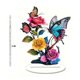 thumbnail image 1 of Decoración de escritorio con mariposas y flores, diseño plano 2D para ventanas del hogar., 1 of 6