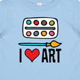 thumbnail image 4 of Inktastic Painting I Love Art Boys or Girls Baby T-Shirt, 4 of 5