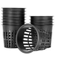 thumbnail image 1 of 15 Pack 4 Inch Net Cups Slotted Mesh Wide Lip Filter Plant Net Pot Bucket Basket for Hydroponics, 1 of 8