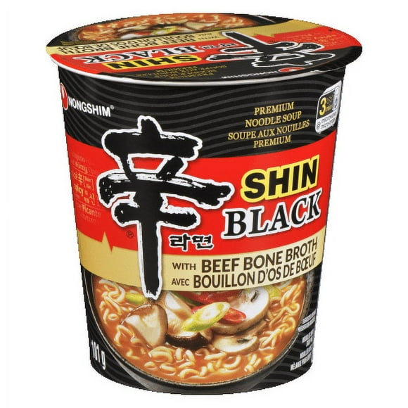 Nongshim Shin Ramyun Black Cup, 101g, Microwavable