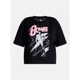 thumbnail image 5 of No Boundaries David Bowie Graphic Boyfriend Tee, Women’s XXS-XXL, 5 of 5