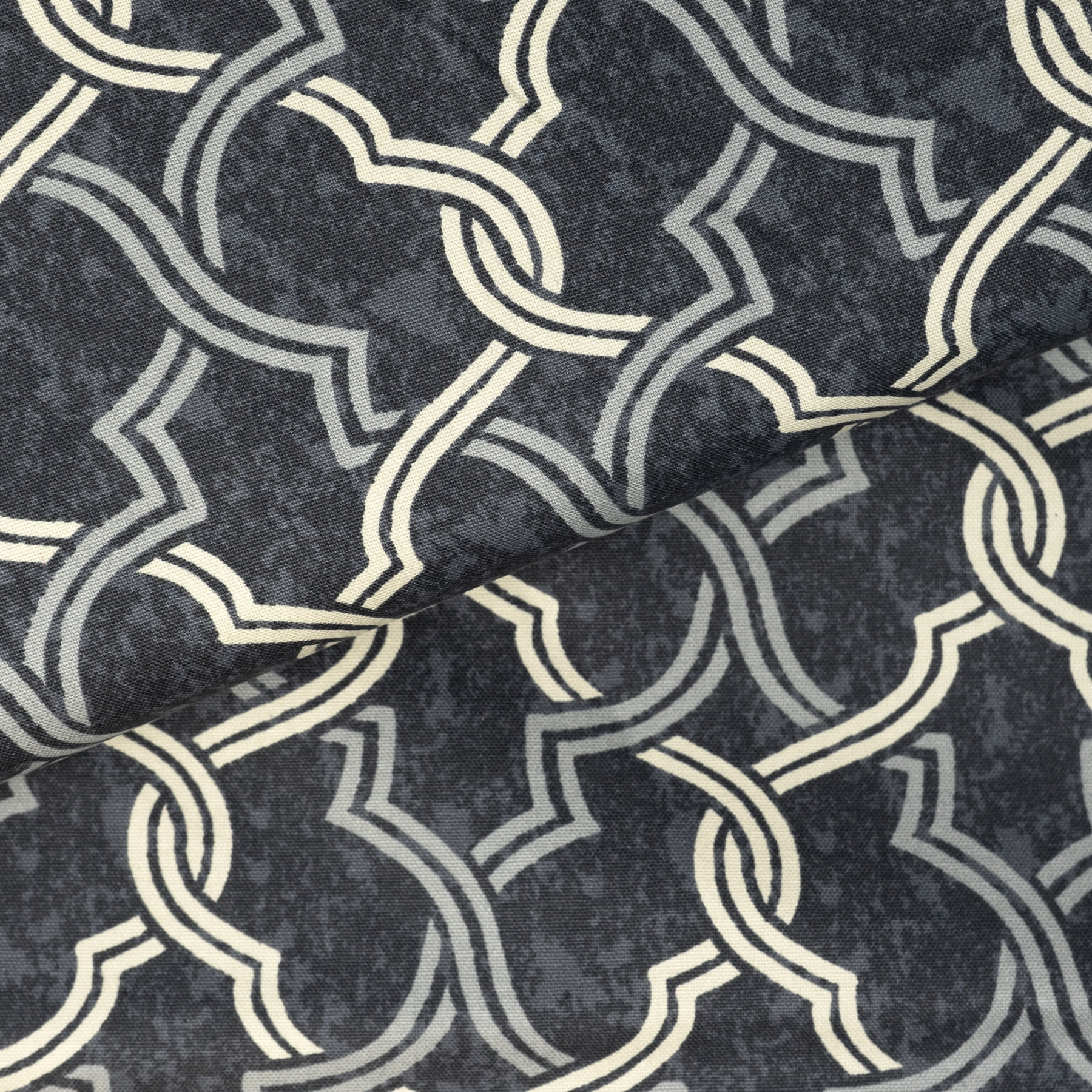 Waverly Inspirations 100% Cotton Duck 54 inch Jacobean Scroll Grey Sewing Fabric by The Yard