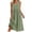 Green, variant on Cotton Linen Blend Dresses Lighweight V Neck Dress Short Sleeve Sundress Solid Color Beachwear Casual Vacation Outfits Light Blue XL